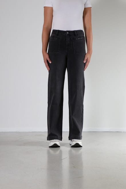 New Star - Broek Gina grey wide legs L31 - maat 31