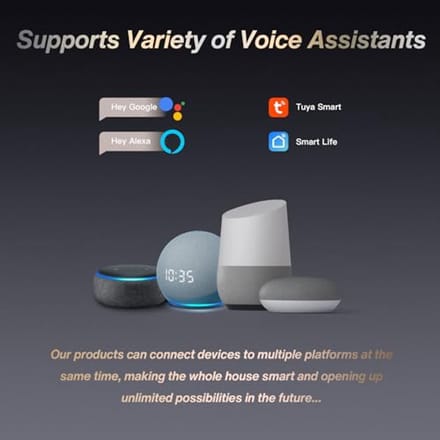 Slim WiFi Dubbel Stopcontact met Energiebewaking - 16A voor Alexa en Google Home