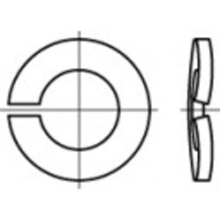 TOOLCRAFT 105805 Veerring Binnendiameter: 35.5 mm DIN 128 Verenstaal 25 stuk(s)