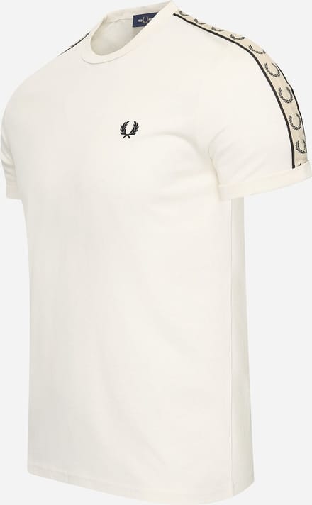 Fred Perry Contrast tape ringer t-shirt - ecru black