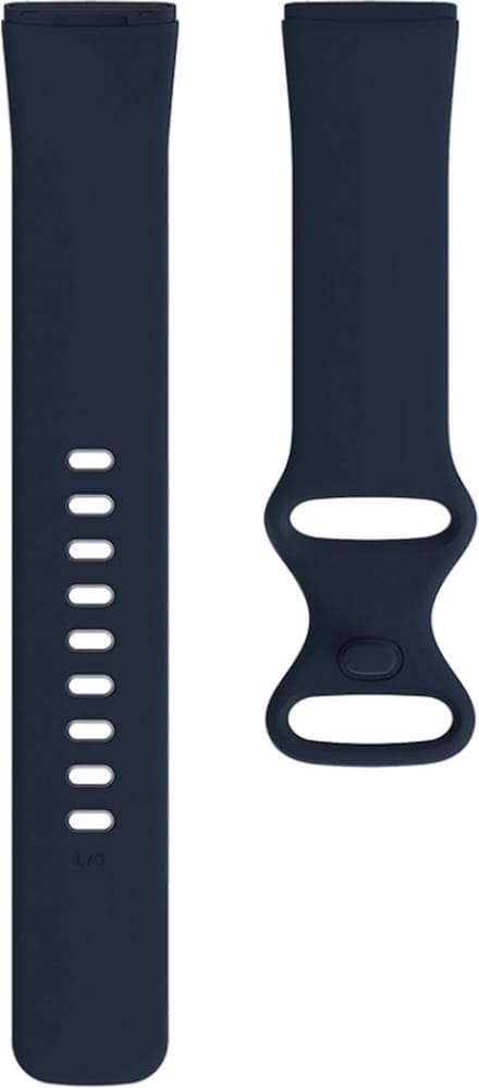 Siliconen bandje - geschikt voor Fitbit Versa 3 / Fitbit Sense - maat S/M - marineblauw