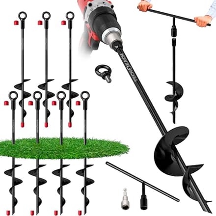 Heavy Duty Grondankers Kit 45,7 cm - Voor Tent, Luifel, Trampoline en Schommels