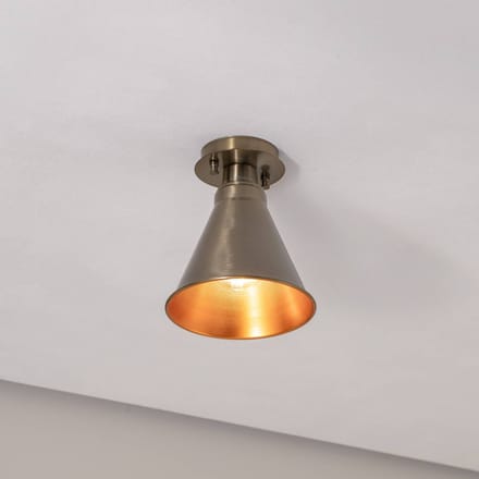 Opviq Plafondlamp Berceste N-679, antiek koper, metaal, Ø 20 cm