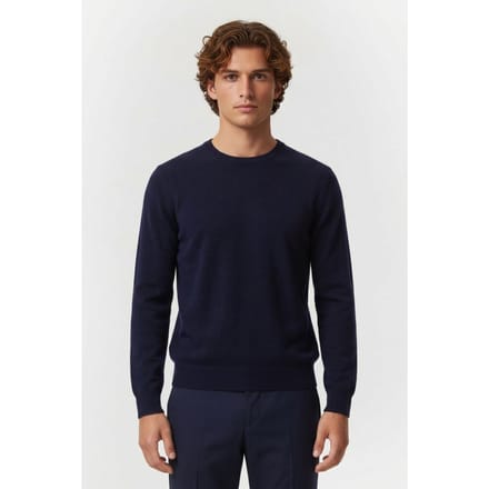 Brooks Brothers Wool Crewneck Navy Größe: L | Pullover Outlet | Herren | Blau