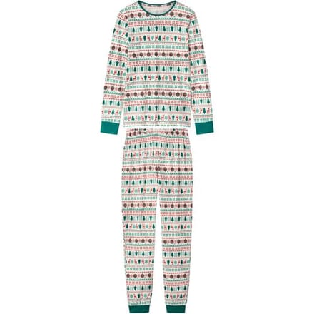 ESMARA Dames kerstpyjama (wit, XS (32/34))