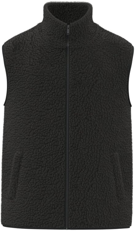 Spasso Mouwloos sherpa herenjasje SP603 - Black - M