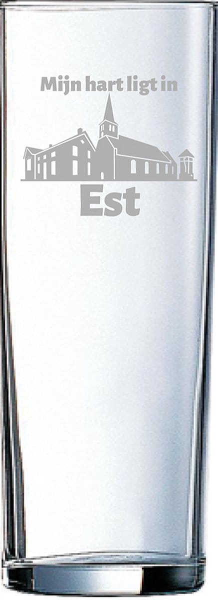 Gegraveerde longdrinkglas 31cl Est