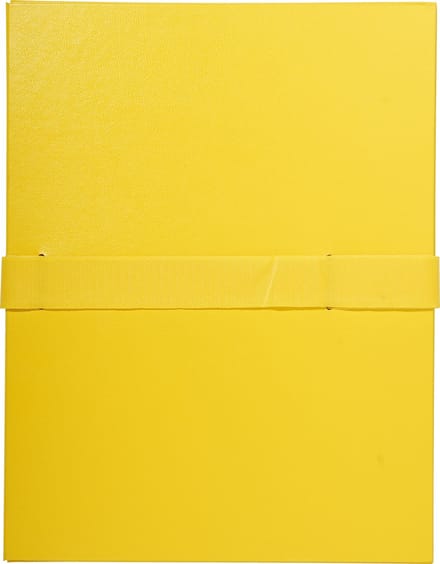 Exacompta 10x Map uitrekbare rug en klep in Balacron - 24x32 cm - Geel - 627E