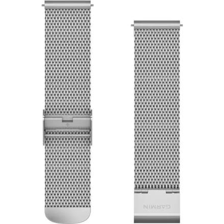 Garmin Quick Release Horlogebandje Milaan - 20mm Polsbandje - Wearablebandje - Zilver