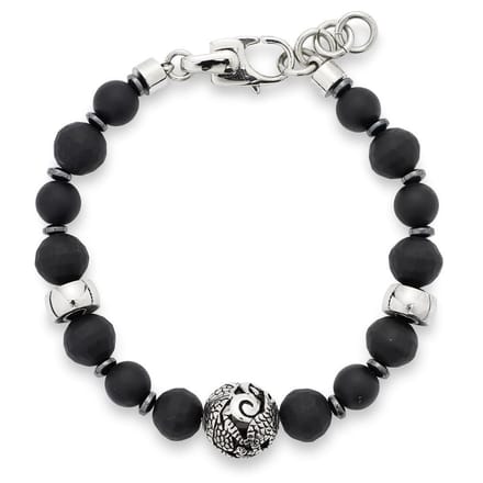 Jewels by Leonardo  - Armband Heren Figo - RVS - Glas