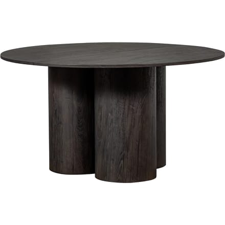 WOOOD Oona Eettafel - MDF - Donkerbruin - 75x140x140
