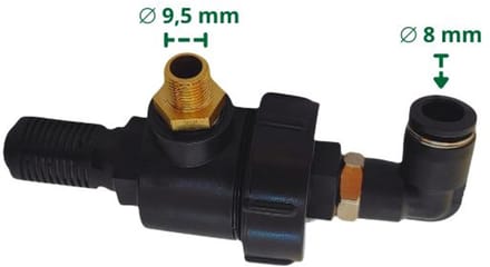 Snelsproeier (Type B) 8 mm / 9,7 mm