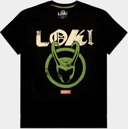 Marvel Loki - Logo Badge Heren Tshirt - XL - Zwart