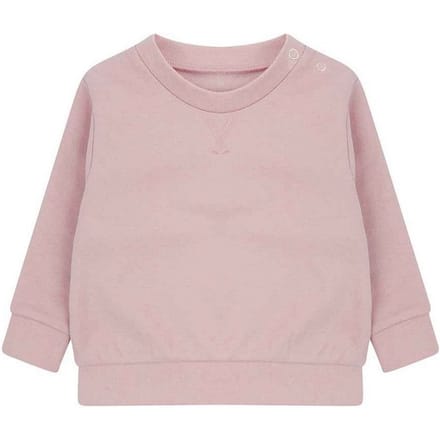 Larkwood Effen Duurzaam Sweatshirt Kinderen/Kinderen (Zacht Roze)
