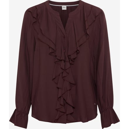 Brax Dames Blouse  Style VIVE blackberry violet, donkerpaars, maat 44