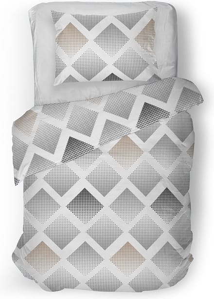 Snoozing Fieke Dekbedovertrek - Eenpersoons - 140x200/220 cm - Grijs