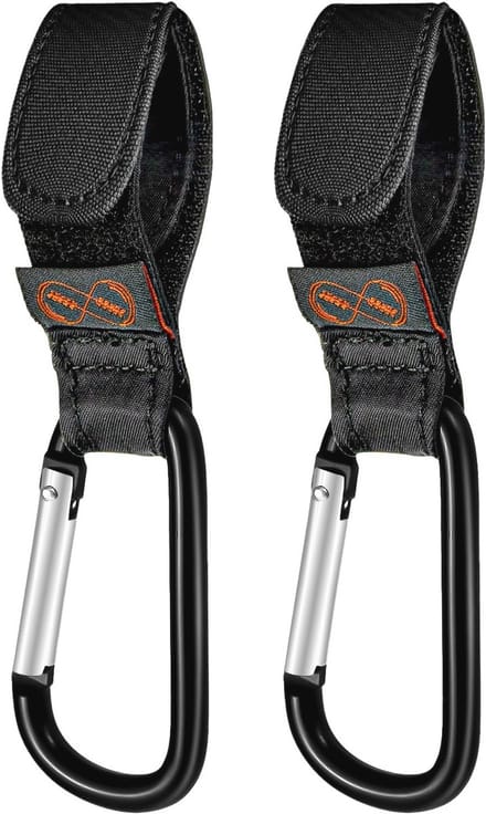 Multifunctionele Kinderwagen Clips - Universele Buggy Haken voor Tas Houder en Boodschappentas (2 Pack)