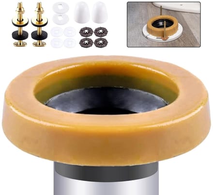 Toilet Wax Ring Kit - WC Afdichting Set - Toilet Installeren - Versterkte Polyethyleen Flens