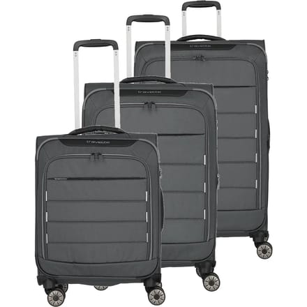 travelite Skaii 4W Trolley L / M / S Summit Grey Grijs 78cm
