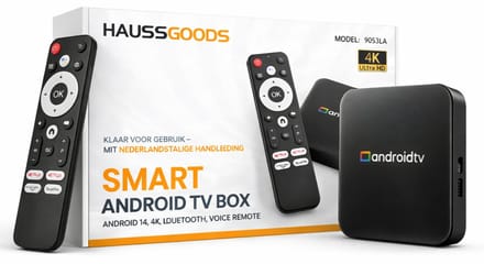 Haussgoods Android TV Box - Streaming Device Media Player Smart TV Box Internet TV Box - NL Handleiding