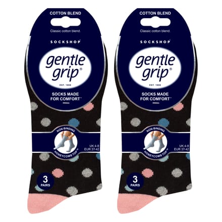6-Pack Dames Non-Elastische Losse Top Gekleurde Katoenen Sokken