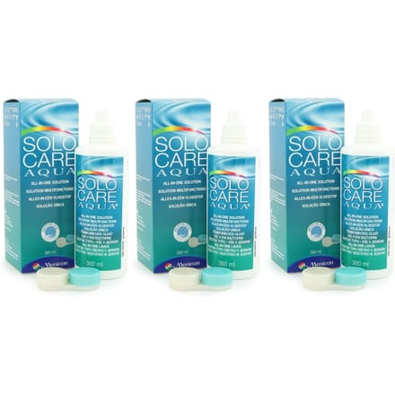 Solocare Aqua - 3 x 360 ml - Lenzenvloeistof