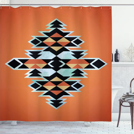 Abakuhaus tribale douchegordijn – Azteekse patroon – 175x220 cm – Polyester