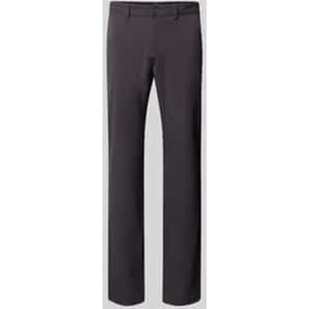 slim fit stoffen broek met achterzakken