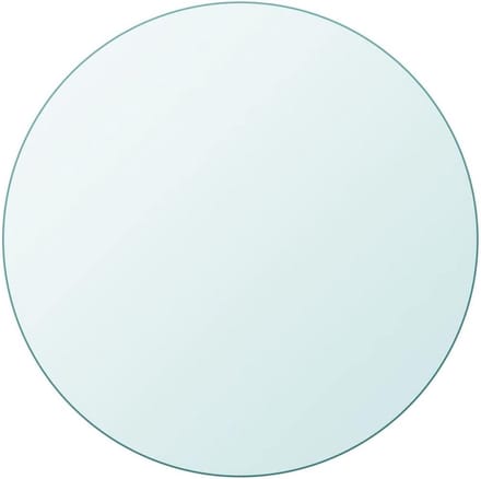 Rond Tafelblad - Glasplaat Deksla - Tafel Beschermen - Gehard Glas - 800 mm Diameter - Transparant