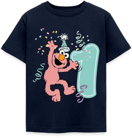 Sesamstraat Elmo Verjaardag 1 Jaar Cadeau T-Shirt Kinderen