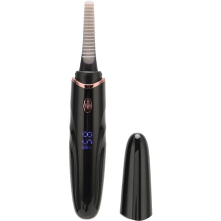 Verwarmde Wimperkruller Snelle Verwarming USB Oplaadbaar Elektrisch Wimperkrultool met LED Display black