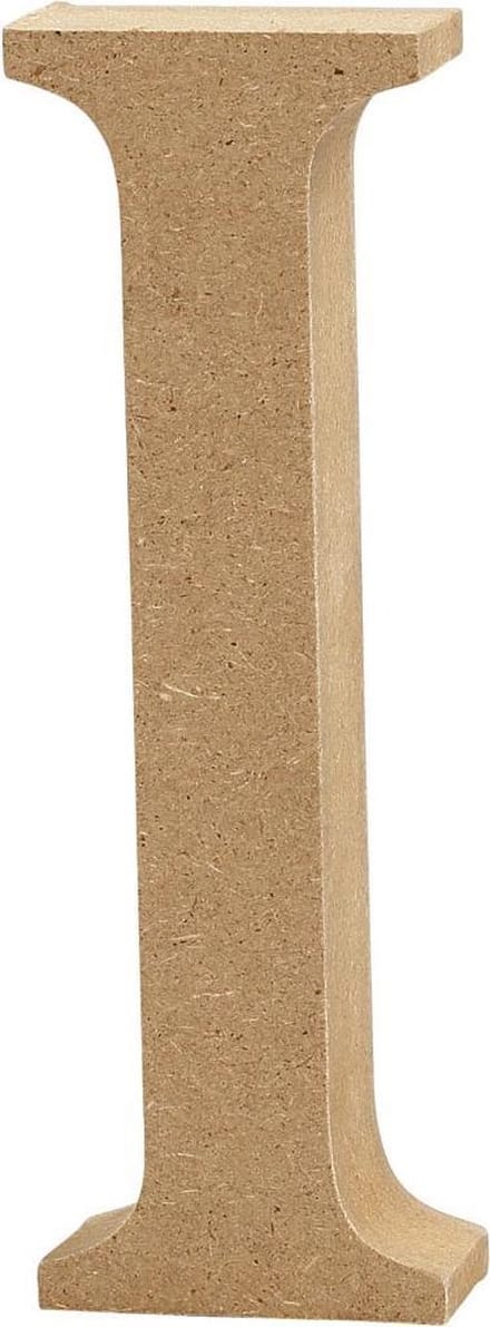 Letter, I, H: 13 cm, dikte 2 cm, 1 stuk