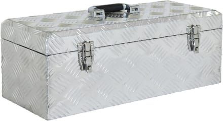 Aluminium opbergkist - 57x24,5x22 cm