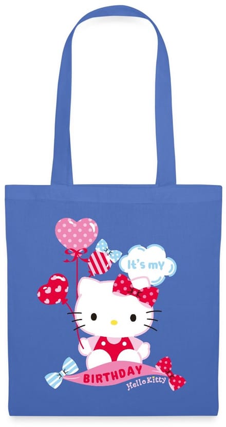 Hello Kitty Met Ballonnen Jarig Ontwerp Tas Van Stof Schoudertas