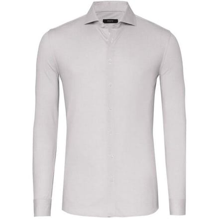 Desoto Luxury Overhemd Uni Color Minimal Texture Beige / male