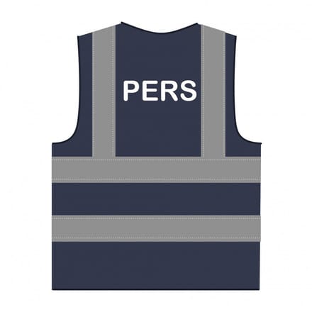 Pers hesje RWS marineblauw