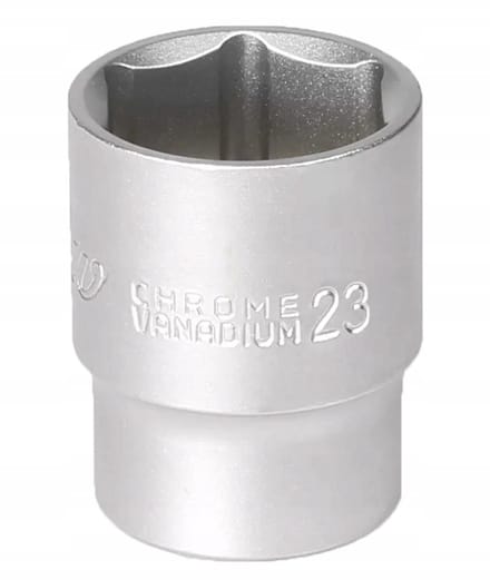 MJW Dopslag 1/2" 6-kant 23 mm CrV Staal