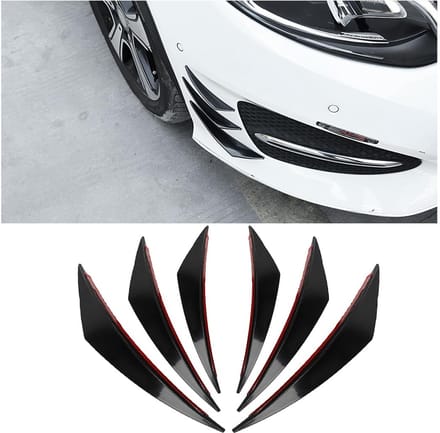 Dailygoods- Voorbumper Splitter Universeel - Autospoiler Canards Kit