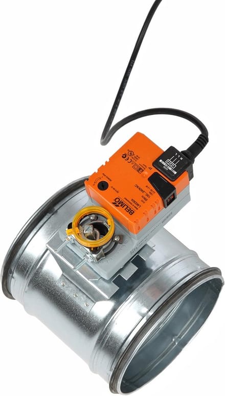 Afsluitklep 125 mm met Aandrijving