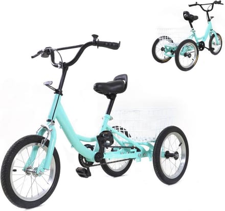 Driewieler Kinderen 7-10 Jaar - Stepsnelheid Fiets met Boodschappenmand
