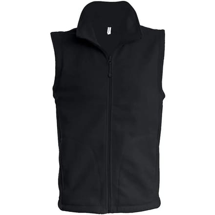 Fleecebodywarmer 'Luca' merk Kariban maat S Zwart