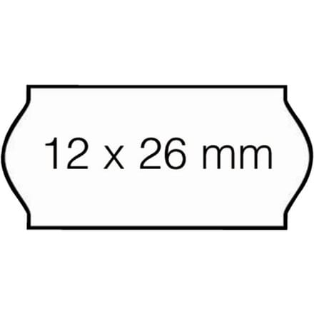 Prijsetiket 12x26mm open-data c6 permanent wit 1500 stuks