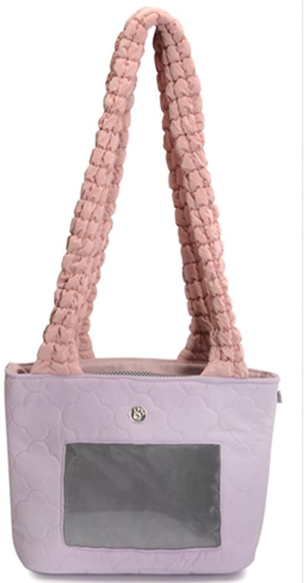 Camon draagtas van polyester met PU-handvatten – Lila (35 × 30 × 15,5 cm)