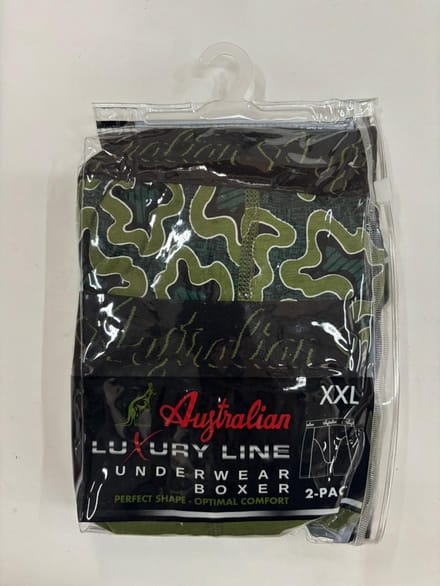 2 stuks Australian Boxershort- Groen Vibes- S