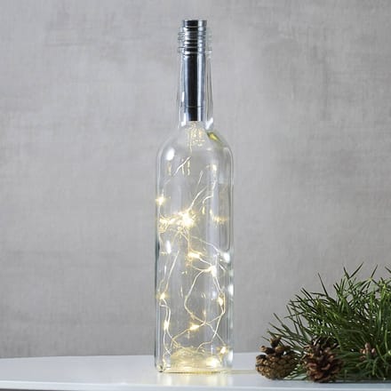 Star Trading lichtsnoer flessenkurk - 75 cm - 15 lichtpunten - timer
