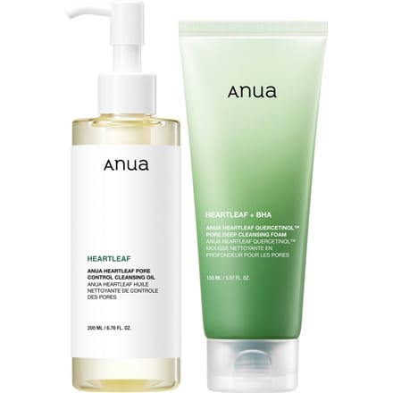 Anua Heartleaf Pore Control Reinigingsolie 200ml Dubbele Set white