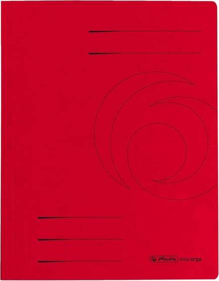 Verzamelmap A4 - Projectmap Karton - Papieren Organiseren - Stevig Karton - 10 Stuks - Rood