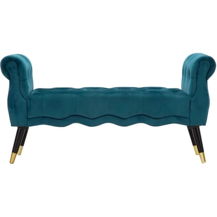 Bankje Paris Teal/gold 120×40×60 cm