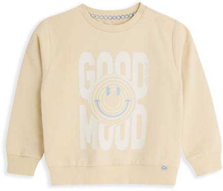 4PRESIDENT Sweater jongens - Bleached Sand - Maat 104 - Jongens trui