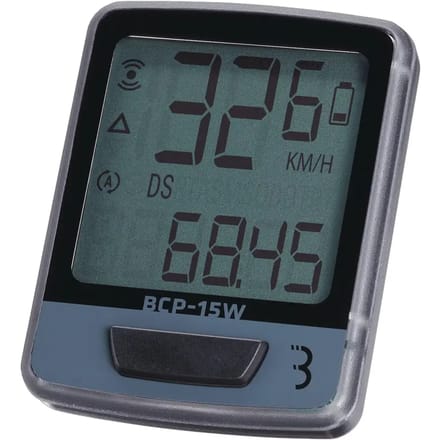 BBB Cycling Fietscomputer Draadloos - Kilometerteller Fiets - Draadloze Fietscomputer met 10 functies - Snelheidsmeter Fiets - Zwart/Zilver - DashBoard 10 BCP-15W